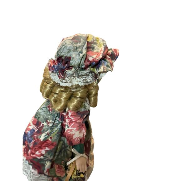 Soft Expressions Porcelain Bisque Doll Girl Curly Blonde Hair Blue Eyes 13” - Picture 7 of 10